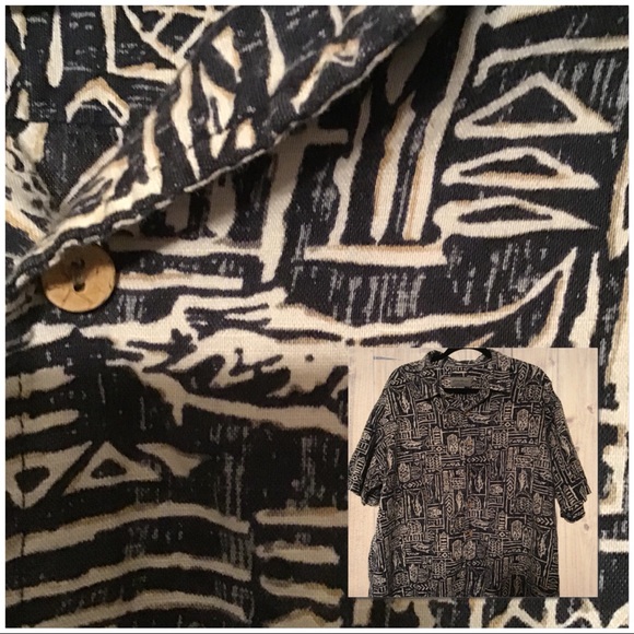 EDDIE BAUER Marlin Print Shirt Size XL - Picture 3 of 7